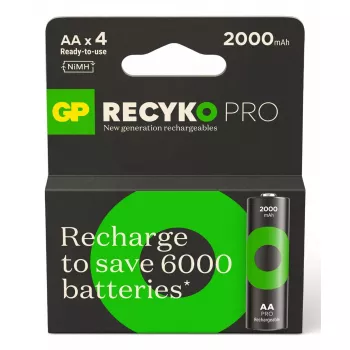 GP ReCyko Pro GPRCP200AA167C4 AA NiMH uzlādējama baterija 30g
