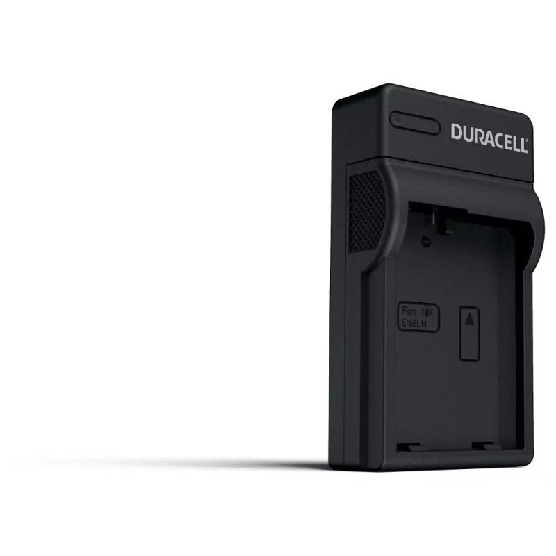 Duracell USB lādētājs Nikon EN-EL14 akumulatoriem, melns