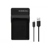 Duracell USB lādētājs Nikon EN-EL14 akumulatoriem, melns