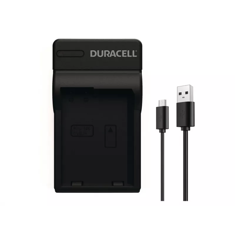 Duracell USB lādētājs Nikon EN-EL14 akumulatoriem, melns