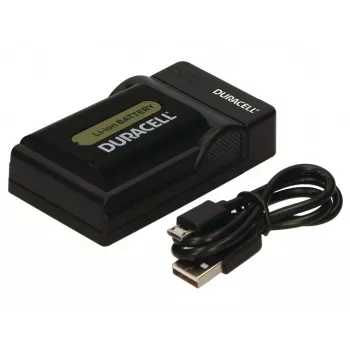 Duracell USB lādētājs Sony NP-FP50/70/90/51/71/91 akumulatoriem, melns
