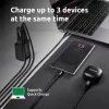 Strāvas adapteris Intenso W65ACC ar USB-C un USB-A portiem, melns