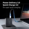 Strāvas adapteris Intenso W65ACC ar USB-C un USB-A portiem, melns