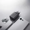 Strāvas adapteris Intenso W65ACC ar USB-C un USB-A portiem, melns