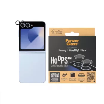 PanzerGlass ® Hoops® Kameras Lēcu Aizsargs Melns Samsung Galaxy Z Flip6