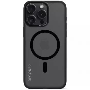 Pārsegs Decoded iPhone 15 Pro Max 17 cm Melns Caurspīdīgs