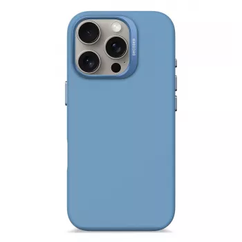 Decoded Silicone Case Cover Blue iPhone 16 Pro 6.3 collu
