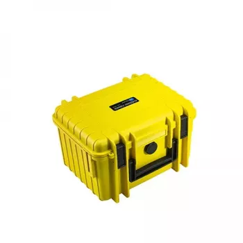 B&W Cases type 2000 dzeltena polipropilēna kaste ar 9 kabatām 270x215x165 mm