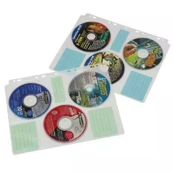 Hama CD-ROM indeksējošās uzmavas 60 diskiem Caurspīdīgas