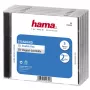 Hama CD Double Jewel Case, caurspīdīgs, 5 iepakojumā, 2 diski