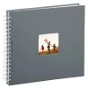 Hama Fine Art fotoalbums Pelēks 100 lapas 10x15 cm spirāles iesējums