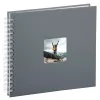 Hama Fine Art fotoalbums Pelēks 100 lapas 10x15 cm spirāles iesējums
