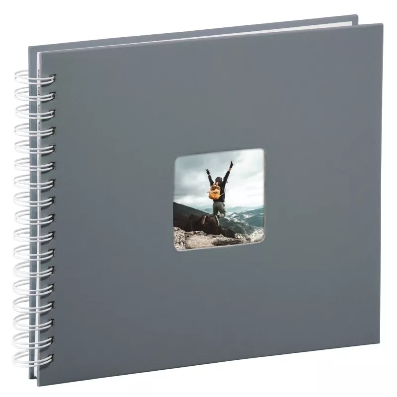 Hama Fine Art fotoalbums Pelēks 100 lapas 10x15 cm spirāles iesējums