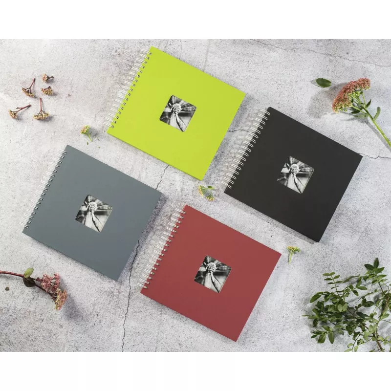 Hama Fine Art fotoalbums Pelēks 100 lapas 10x15 cm spirāles iesējums