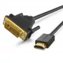 Ugreen 30116 DVI-HDMI adaptera kabelis 1 m melns