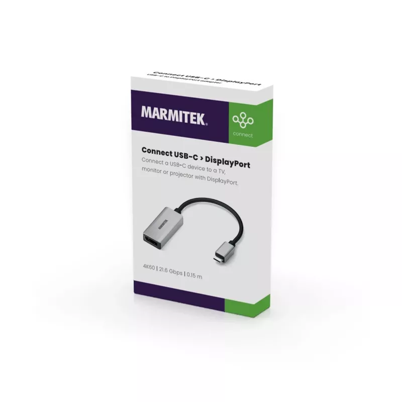 USB-C uz DisplayPort adapteris Marmitek 8371 4K 60Hz