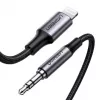 Ugreen 70509 mobilā telefona kabelis Sudrabs 1 m 3.5mm Lightning