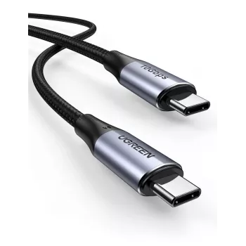 USB kabelis Ugreen 80150 USB 3.2 Gen 2 USB-C Melns 10 Gbit/s