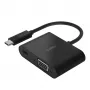 Doku klēpjdatoram Belkin AVC001BTBK USB-C uz VGA ar uzlādi