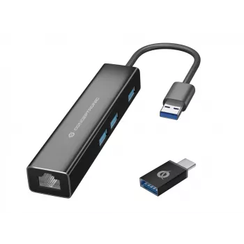 Conceptronic DONN07BA USB 3.2 Gen 1 (3.1 Gen 1) Type-A Melns