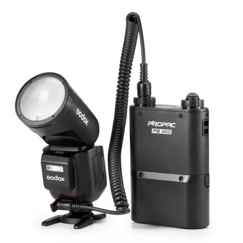Godox V1Pro TTL Li-ion apaļgalvas zibspuldze Fuji 1,5 s pārlādēšanās laiks