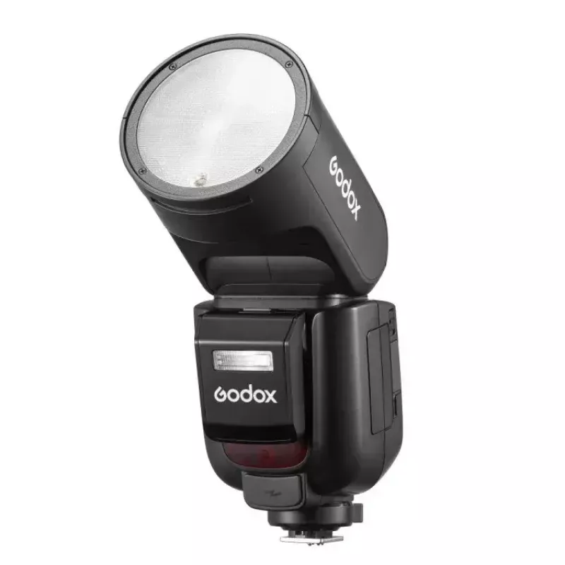 Godox V1Pro TTL Li-ion apaļgalvas zibspuldze Fuji 1,5 s pārlādēšanās laiks
