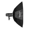 Softbox Godox SB-FW140 Melns Nylons ar Difuzoriem un Režģi