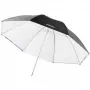 Lietussargs Walimex 17655 Melns Balts Diametrs 109 cm Svars 395 g