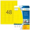 Pašlīmējošā printera etiķete HERMA Krāsainās etiķetes A4 45.7x21.2 mm dzeltena