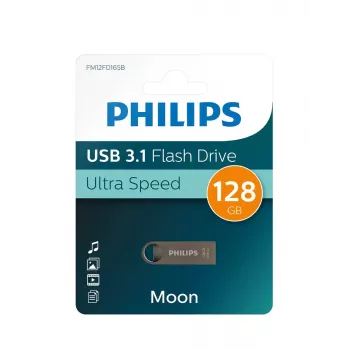 Philips Moon Edition 3.1 USB zibatmiņa 128 GB USB Type-A 3.2 Gen 1 (3.1 Gen 1) Pelēka