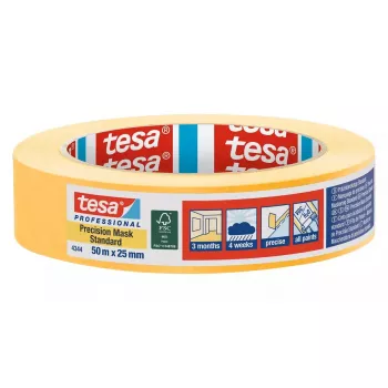 Krāsotāja maskēšanas lente TESA 4344 Precision Mask Standard 50m x 25mm