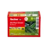 Fischer 567813 Skrūvju un dībeļu komplekts 45 gab. Zaļš