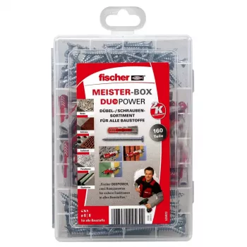 Enkuru komplekts Fischer MEISTER-BOX DUOPOWER ar skrūvēm