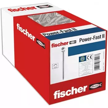 Skrūve Fischer 670486, nerūsējošais tērauds, zila, koka materiāliem