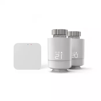 Hama viedās Wi-Fi apkures vadības komplekts, 2 x viedais radiatora termostats + centrmezgls (00176662)