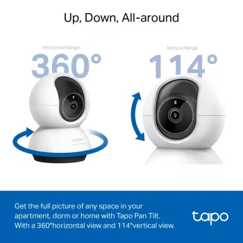 TP-Link TC72 drošības kamera spuldzes formā, iekštelpām, 2560 x 1440 pikseļi, griestu/galda montāža