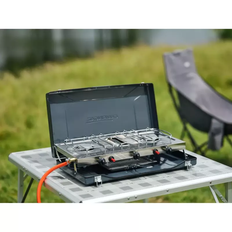 Campingaz Camping Kitchen 2 Grill & Go CV metāla taisnstūra grils 490x350x100 mm