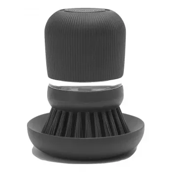 Trauku birste ar ziepju dozatoru Brabantia 302626 Pelēka 86mm x 86mm x 105mm