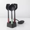 Brabantia Tasty+ 5-detaļu virtuves rīku komplekts (melns, zaļš, sarkans), karstumizturīgs līdz 220°C