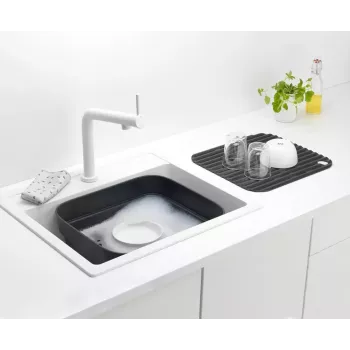 Trauku mazgāšanas vanna Brabantia 302664 Taisnstūrveida Pelēka 374x344x161 mm