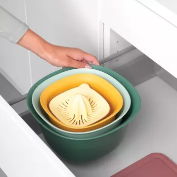 Brabantia Tasty+ Stackable komplekts 3.2L Zils Zaļš Dzeltens