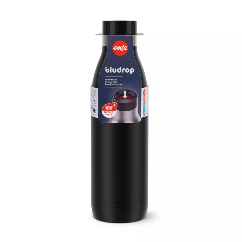EMSA Bludrop Color N31109 Ikdienas lietošana 700 ml Nerūsējošais tērauds Melns