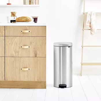 Pedāļu atkritumu spainis Brabantia newIcon Round Brushed steel Diametrs 30 cm