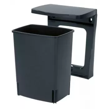 Brabantia 10L Melnais Atkritumu Spainis 260mm Platums 210mm Dziļums 330mm Augstums
