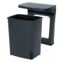 Brabantia 10L Melnais Atkritumu Spainis 260mm Platums 210mm Dziļums 330mm Augstums