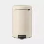 Brabantia NewIcon 20 L Apaļš Bēšs Atkritumu Spainis