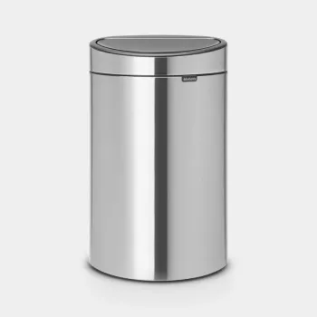 Brabantia Touch Bin Oval Steel 100680 – Divu nodalījumu atkritumu tvertne 23+10 litri