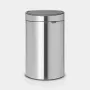 Brabantia Touch Bin Oval Steel 100680 – Divu nodalījumu atkritumu tvertne 23+10 litri
