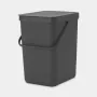 Atkritumu tvertne Brabantia 129940 25L Taisnstūra Plastmasa Pelēka