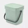 Atkritumu tvertne Brabantia Sort & Go 3 L Zaļa Platums 188 mm Dziļums 139 mm Augstums 181 mm